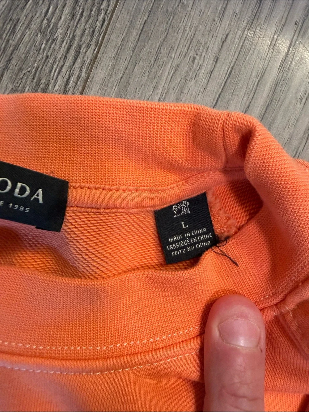 Scotch & Soda Bright Orange Crewneck Sweatshirt